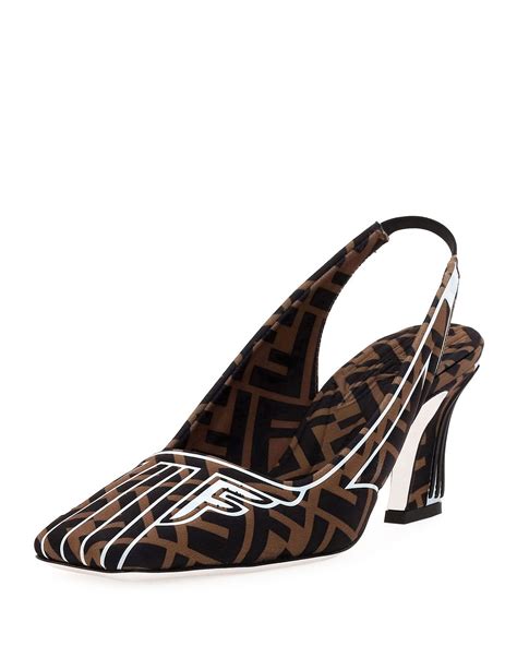 fendi two tone pumps street style|fendi slingback pumps.